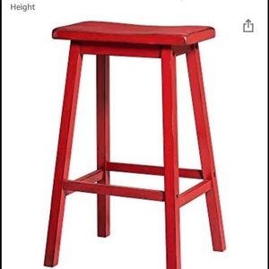 Set of 2 red barstools!